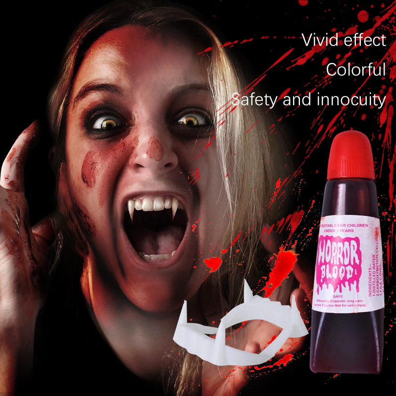 Cosplay Prop Paint - Dents de vampire d'Halloween, ensemble de