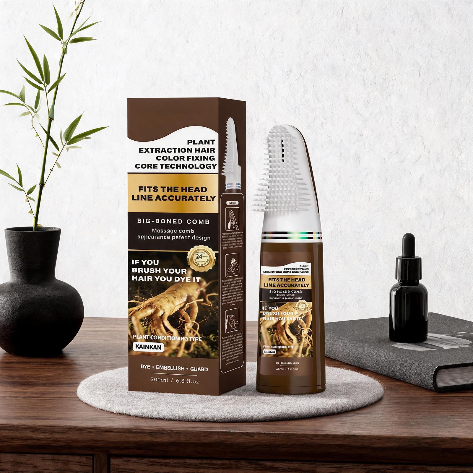 Hair Spray Color - Shampoing Colorant Unisexe avec Brosse :